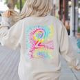 Tie Dye 2nd Grade Typography Team Second Grade Teacher Women's Sweatshirt Back Print Sand Tie Dye 2nd Grade Typography Team Second Grade Teacher Women's Sweatshirt Back Print Sand