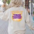 This Is My Tired Teacher Costume Halloween Teachers Women's Sweatshirt Back Print Sand This Is My Tired Teacher Costume Halloween Teachers Women's Sweatshirt Back Print Sand