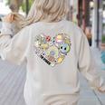 TK Vibes Back To School TK Kid Girl TK Team TK Teacher Women Women's Sweatshirt Back Print Sand