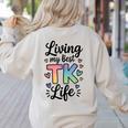 Transitional Kindergarten TK Teacher Women's Sweatshirt Back Print Sand Transitional Kindergarten TK Teacher Women's Sweatshirt Back Print Sand