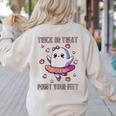 Trick Or Treat Point Your Feet Halloween Ghost Dance Teacher Women's Sweatshirt Back Print Sand Trick Or Treat Point Your Feet Halloween Ghost Dance Teacher Women's Sweatshirt Back Print Sand