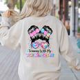 Twinning With My Teacher Bestie Twin Day Friends Teacher Women's Sweatshirt Back Print Sand