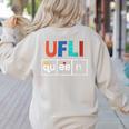 UFLI Queen Science Of Reading Literacy Teacher Appreciation Women's Sweatshirt Back Print Sand UFLI Queen Science Of Reading Literacy Teacher Appreciation Women's Sweatshirt Back Print Sand
