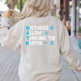 Vintage Math Teacher Saying Women's Sweatshirt Back Print Sand