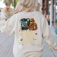 Weird Teachers Build Character Van Bigfoot Art Women's Sweatshirt Back Print Sand Weird Teachers Build Character Van Bigfoot Art Women's Sweatshirt Back Print Sand