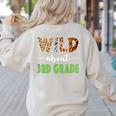 Wild About 3rd Grade Teacher Student Third Grade Zoo Safari Men Women Girls Kids Women's Sweatshirt Back Print Sand Wild About 3rd Grade Teacher Student Third Grade Zoo Safari Men Women Girls Kids Women's Sweatshirt Back Print Sand