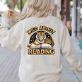 Wild About Reading Tiger For Teachers & Students Women's Sweatshirt Back Print Sand Wild About Reading Tiger For Teachers & Students Women's Sweatshirt Back Print Sand