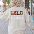 Wild About My Students Shirt Animals Teacher Women's Sweatshirt Back Print Sand Wild About My Students Shirt Animals Teacher Women's Sweatshirt Back Print Sand