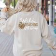 Wild About Teaching School Crew 4th Grade Teacher Squad Women's Sweatshirt Back Print Sand Wild About Teaching School Crew 4th Grade Teacher Squad Women's Sweatshirt Back Print Sand