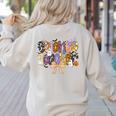 Women Spooky Science Teacher Halloween Science Stem Teacher Women's Sweatshirt Back Print Sand