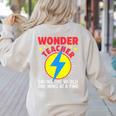 Wonder Teacher Costume Shirt Teacher Halloween Costume Men Women Women's Sweatshirt Back Print Sand Wonder Teacher Costume Shirt Teacher Halloween Costume Men Women Women's Sweatshirt Back Print Sand