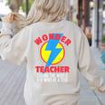 Wonder Teacher Costume Shirt Teacher Halloween Costume Tee Women's Sweatshirt Back Print Sand Wonder Teacher Costume Shirt Teacher Halloween Costume Tee Women's Sweatshirt Back Print Sand