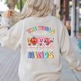 The World Needs All Kinds Of Minds Special Education Teacher Women's Sweatshirt Back Print Sand