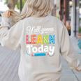 Y'All Gonna Learn Today Back To School First Day Teacher Women's Sweatshirt Back Print Sand Y'All Gonna Learn Today Back To School First Day Teacher Women's Sweatshirt Back Print Sand