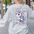 100 Days Of School Girls Teacher 100th Day Unicorn Outfit Women's Sweatshirt Back Print Ash 100 Days Of School Girls Teacher 100th Day Unicorn Outfit Women's Sweatshirt Back Print Ash