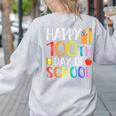 100 Days Of School Teacher And Student Women's Sweatshirt Back Print Ash