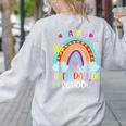 100th Day Of School Rainbow Happy 100 Days Smarter Teacher Women's Sweatshirt Back Print Ash 100th Day Of School Rainbow Happy 100 Days Smarter Teacher Women's Sweatshirt Back Print Ash