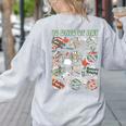 12 Days Of Art Teacher Christmas Artists Painter Educational Women's Sweatshirt Back Print Ash