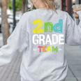 2nd Grade Team T-Shirt 2nd Grade Squad Teacher Women's Sweatshirt Back Print Ash