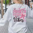 4th Fourth Grade Vibes Back To School Coquette Teacher Girl Women's Sweatshirt Back Print Ash 4th Fourth Grade Vibes Back To School Coquette Teacher Girl Women's Sweatshirt Back Print Ash