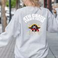 4th Grade Pirate Crew Halloween Costume Cool Teacher Student Women's Sweatshirt Back Print Ash