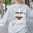 4th Grade Squad Star Team Leopard Teacher Crew Student Men Women Girls Kids Women's Sweatshirt Back Print Ash 4th Grade Squad Star Team Leopard Teacher Crew Student Men Women Girls Kids Women's Sweatshirt Back Print Ash