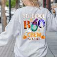 5th Grade Boo Crew Teacher Student Halloween Costume For Men Women Kids Women's Sweatshirt Back Print Ash