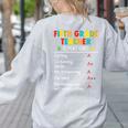 5th Grade Teacher Report Card Appreciation Men Women Women's Sweatshirt Back Print Ash 5th Grade Teacher Report Card Appreciation Men Women Women's Sweatshirt Back Print Ash