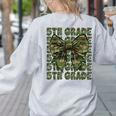 5th Grade Teacher Student Camo Bow Back To School Women's Sweatshirt Back Print Ash 5th Grade Teacher Student Camo Bow Back To School Women's Sweatshirt Back Print Ash