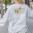 5TH Grade Team Teacher Like A Normal Team Fifth Grade Women's Sweatshirt Back Print Ash
