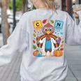 67 Chemistry Science Teacher Periodic Table Thanksgiving Women's Sweatshirt Back Print Ash