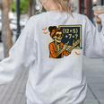 67 Teacher Halloween Skeleton Six Seven Meme Math Women's Sweatshirt Back Print Ash