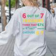 67 Teacher Middle School Teacher 6 7 Overuse 67 Women's Sweatshirt Back Print Ash 67 Teacher Middle School Teacher 6 7 Overuse 67 Women's Sweatshirt Back Print Ash