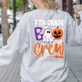 7th Grade Boo Crew Teacher Student Halloween Costume Women's Sweatshirt Back Print Ash