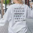 ABC Elemeno Shirt Alphabet Kindergarten Preschool Teacher Women's Sweatshirt Back Print Ash ABC Elemeno Shirt Alphabet Kindergarten Preschool Teacher Women's Sweatshirt Back Print Ash