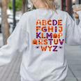 ABCs Learning Kindergarten Teacher Halloween Alphabet Women's Sweatshirt Back Print Ash ABCs Learning Kindergarten Teacher Halloween Alphabet Women's Sweatshirt Back Print Ash