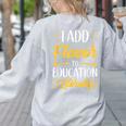 I Add Flavor To Education Literally Culinary Arts Teacher Women's Sweatshirt Back Print Ash I Add Flavor To Education Literally Culinary Arts Teacher Women's Sweatshirt Back Print Ash