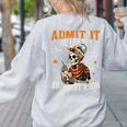 Admit It You Low Key Love Art Bruh Halloween Art Teacher Women's Sweatshirt Back Print Ash Admit It You Low Key Love Art Bruh Halloween Art Teacher Women's Sweatshirt Back Print Ash