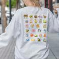 Alphabet Animals Back To School Pre-K Kindergarten Teacher Women's Sweatshirt Back Print Ash Alphabet Animals Back To School Pre-K Kindergarten Teacher Women's Sweatshirt Back Print Ash