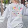 Alphabet Positive Affirmations Back To School Teacher Women's Sweatshirt Back Print Ash Alphabet Positive Affirmations Back To School Teacher Women's Sweatshirt Back Print Ash