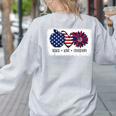 American Flag Teach Love Freedom Preschool Teacher 4th July Women's Sweatshirt Back Print Ash American Flag Teach Love Freedom Preschool Teacher 4th July Women's Sweatshirt Back Print Ash