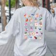 American Sign Language For Teachers ASL Alphabet Women's Sweatshirt Back Print Ash American Sign Language For Teachers ASL Alphabet Women's Sweatshirt Back Print Ash