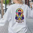 Anti Bullying Kindness Ninja School Teacher Student Women's Sweatshirt Back Print Ash