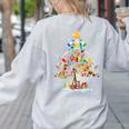 Art Christmas Tree Merry Christmas Artist Art Teacher Women's Sweatshirt Back Print Ash Art Christmas Tree Merry Christmas Artist Art Teacher Women's Sweatshirt Back Print Ash