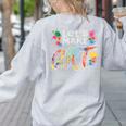 Lets Make Art Colerful Artists Painter Art Teacher Men Women Girls Kids Women's Sweatshirt Back Print Ash