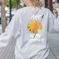 Art Is My Superpower Drawing Art Teacher Artists Women's Sweatshirt Back Print Ash Art Is My Superpower Drawing Art Teacher Artists Women's Sweatshirt Back Print Ash