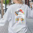 Art Teacher Life Messy Bun Back To School Art Teacher Women's Sweatshirt Back Print Ash Art Teacher Life Messy Bun Back To School Art Teacher Women's Sweatshirt Back Print Ash