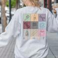 Art Teacher Life Retro Groovy Teaching Future Artists Women's Sweatshirt Back Print Ash Art Teacher Life Retro Groovy Teaching Future Artists Women's Sweatshirt Back Print Ash