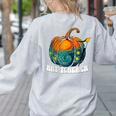 Art Teacher Pumpkin Halloween Night Men Women Women's Sweatshirt Back Print Ash Art Teacher Pumpkin Halloween Night Men Women Women's Sweatshirt Back Print Ash