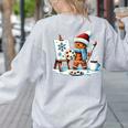 Artist Gingerbread Painter Art Teacher Student Christmas Women's Sweatshirt Back Print Ash Artist Gingerbread Painter Art Teacher Student Christmas Women's Sweatshirt Back Print Ash
